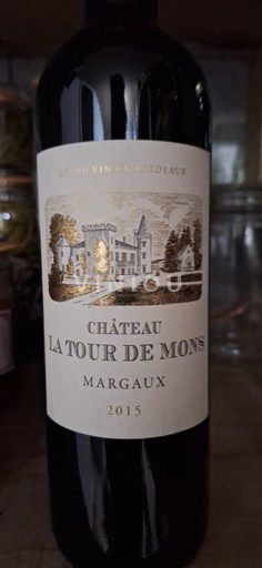 Bordeaux Margaux Château La Tour de Mons 2015