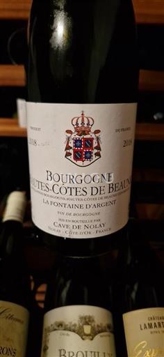 Burgundi Määrittelemätön Cave de Nolay La Fontaine d'Argent 2018