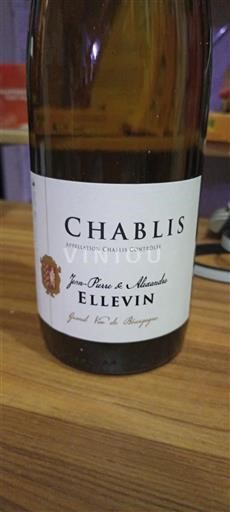 Burgundi Chablis Jean-Pierre & Alexandre Ellevin 2019