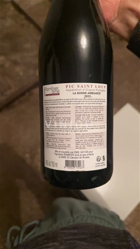 Langvedok Pic-saint-loup Rambert et fils La Bonne Pioche 2022