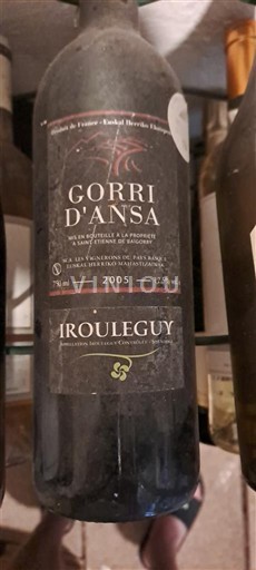 Sud-Ovest Irouléguy Gorri d'Ansa 2005
