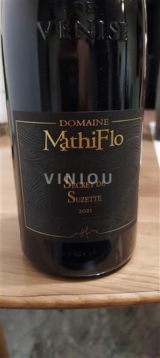 Rhônevallei Beaumes de Venise Domaine MathiFlo Secret de Suzette 2021