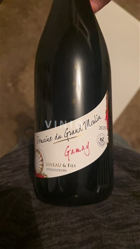 Loire Valley Touraine Domaine Grand Moulin Gamay 2020