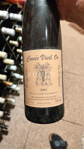 Rhônen laakso Rhône-laakso Cave Moillard de Ventois Vieil Or 2001