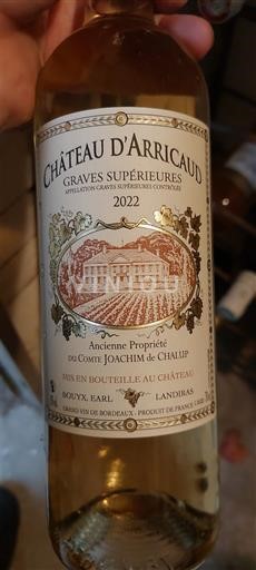 Bordeaux Graves Supérieures Château Arricaud 2022