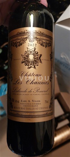Bordeaux Lalande-de-Pomerol Château Les Chaumes 2022