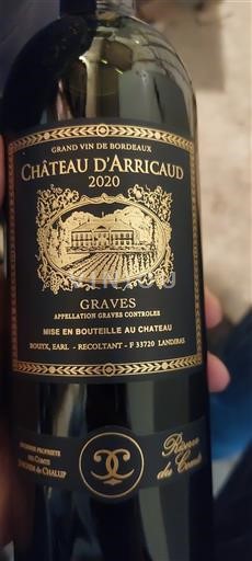 Bordeaux Graves Château Arricaud 2020