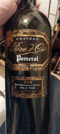 Bordeaux Pomerol Château Rêve d'Or 2020