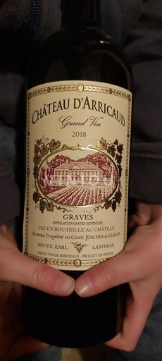 Bordeaux Graves Château Arricaud Grand Vin 2018
