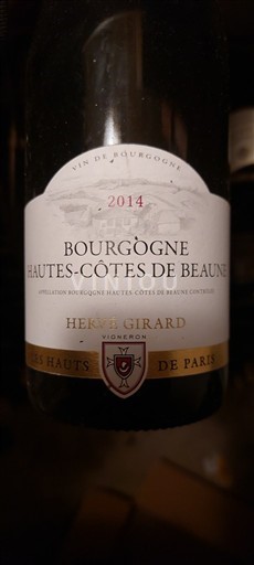 Borgogna Non specificato Hervé Girard Les Hauts de Paris 2014