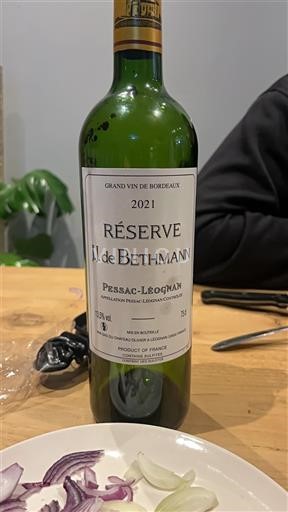 Bordeaux Pessac-Léognan J. de Bethmann Réserve 2021