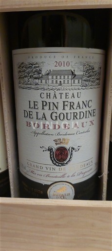 Bordeaux Château Le Pin Franc de la Gourdine 2010