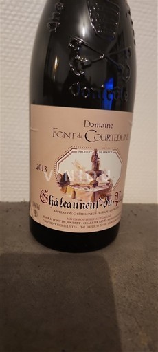 Rhône-dalen Châteauneuf-du-Pape Domaine Font de Courtedune 2013