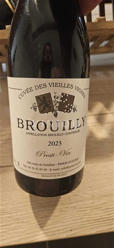 Beaujolais Brouilly Pivert Vin des Vieilles Vignes 2023