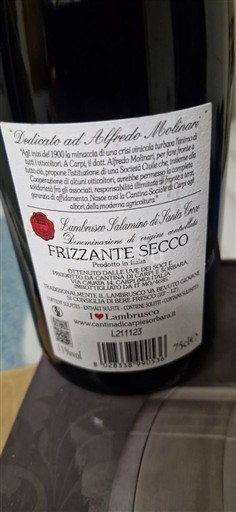 Emilie-Romagne Lambrusco Cantina sociale di sorbara Lambrusco salamino 2023