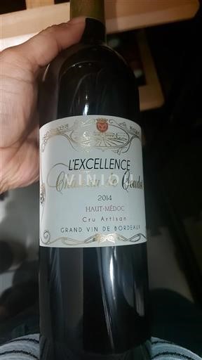 Bordeaux Haut-Médoc Château Coudot L'Excellence 2014