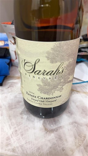 Kalifornijske AVA Dolina Santa Clara Sarah's Vineyard Estate Chardonnay Dwarf Oak Vineyard 2021
