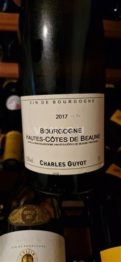 Burgundi Beaunen Ylämaat Charles Guyot 2017