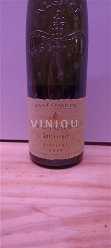 Alsace Ospecificerad Grand Cru Wolfberger 2001