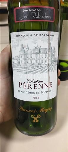 Burdeos Blaye-Côtes de Burdeos Château Pérène 2014