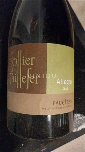 Languedoc Faugères Ollier Taillefer Allegro 2022