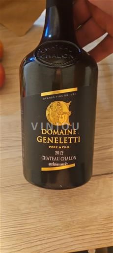Jura Château-Chalon Domaine GENELETTI Père & Fils 2012