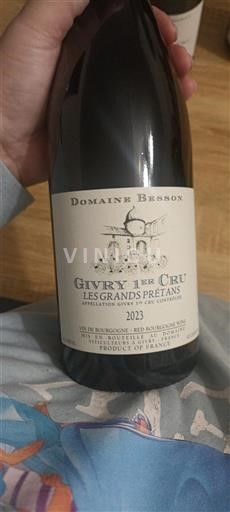Burgundi Givry Premier Cru Domaine Besson Les Grands Prétans 2023
