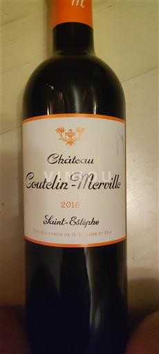 Bordeaux Saint-Estèphe Château Coutelin-Merville 2016