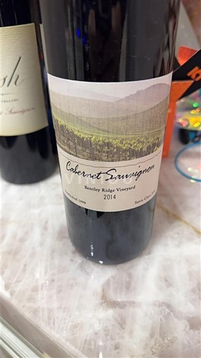 Californische AVA's Niet gespecificeerd Bensky Ridge Vineyard Cabernet Sauvignon 2014