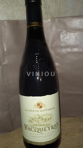 Vallée du Rhône Vacqueyras La Cour de Montmiral Prestige 2020