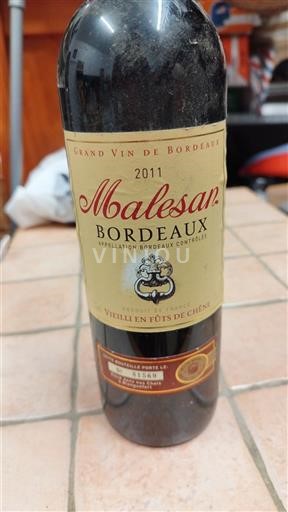 Bordeaux Malesan 2011