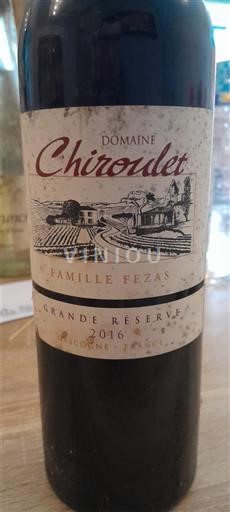 Sydvestfrankrig Côtes de Gascogne Domaine Chiroulet Grande Réserve 2016