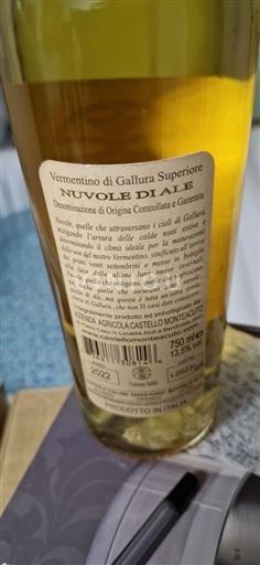 Sardinia Vermentino di Gallura Castello Monteacuto Nuvole di Ale 2022