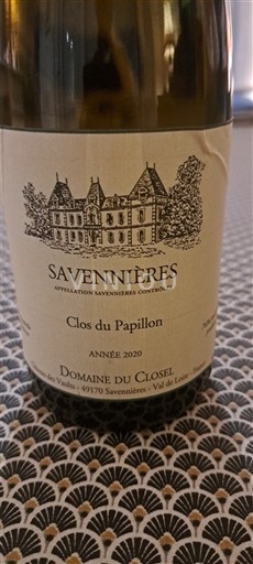 Dolina Loare Savennières Domaine Closel Clos du Papillon 2020