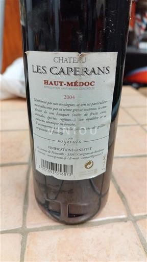 Bordeaux Haut-Médoc Château Les Caperans 2004