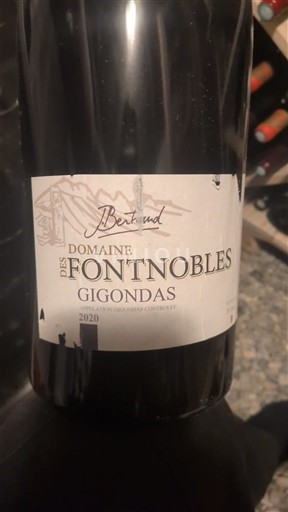 Rhônen laakso Gigondas Domaine S Fontnobles 2020