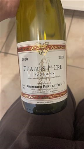 Bourgogne Ikke specificeret Premier Cru Groubier Pierre et Fils Vaucoupin 2020