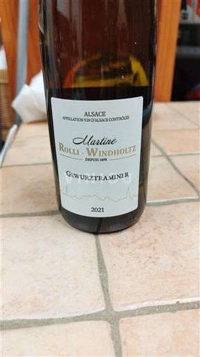 Alsace Martine Rolli-Windholtz Gewurztraminer 2021