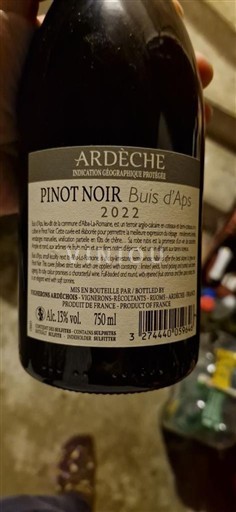 Alpes et pays Rhodaniens Ardèche Vignerons Ardéchois Buis d'Aps 2022