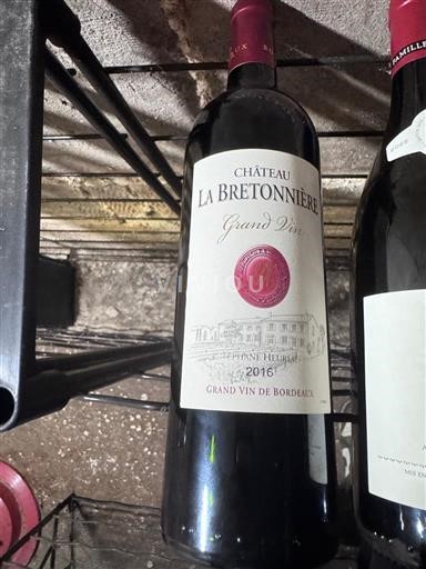 Bordeaux Château La Bretonnière Grand Vin 2016