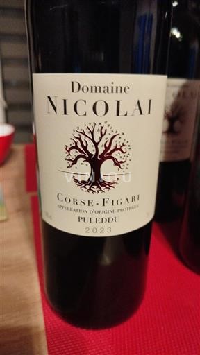 Rượu vang Rouge sec Puleddu Domaine Nicolai 2023 Pháp Corse Không được chỉ định AOC