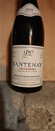 Burgundy Santenay Domaine Louis Lequin & Fils Les Charmes 2019