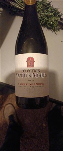 Lugina e Ronës Bregdeti i Rodanit Sélection Vieilles Vignes 2009