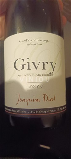 Burgundi Givry Joaquim Dias 2024