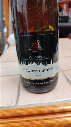 Alsacia Cave de Ribeauvillé Martine Rolli-Windholtz 2020