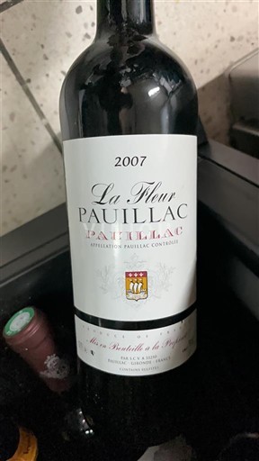 Bordeaux Pauillac La Fleur Pauillac 2007