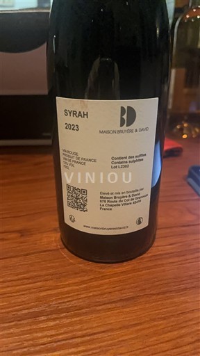 Languedoc a Roussillon Pays d'Oc Maison Bruyère & David Syrah 2023
