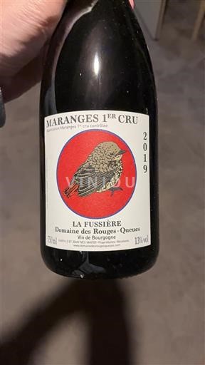 Bourgogne Maranges Premier Cru Domaine S Rouges-Queues La Fussière 2019