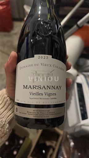 Bourgogne Marsannay Domaine Vieux Collège Vieilles Vignes 2023