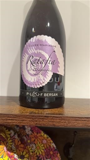 Burgundi Bourgogne Domaine Bersan Ratafia Marianne Ei vuosikertaa